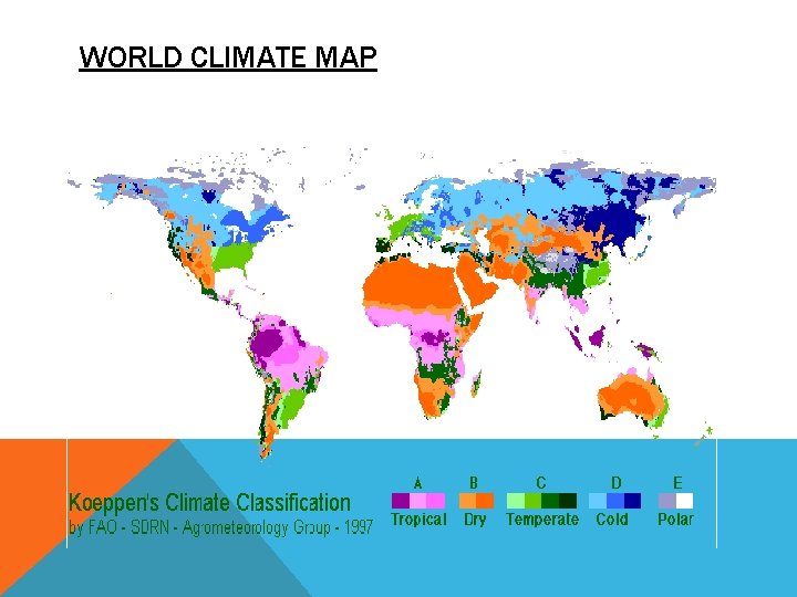 WORLD CLIMATE MAP 