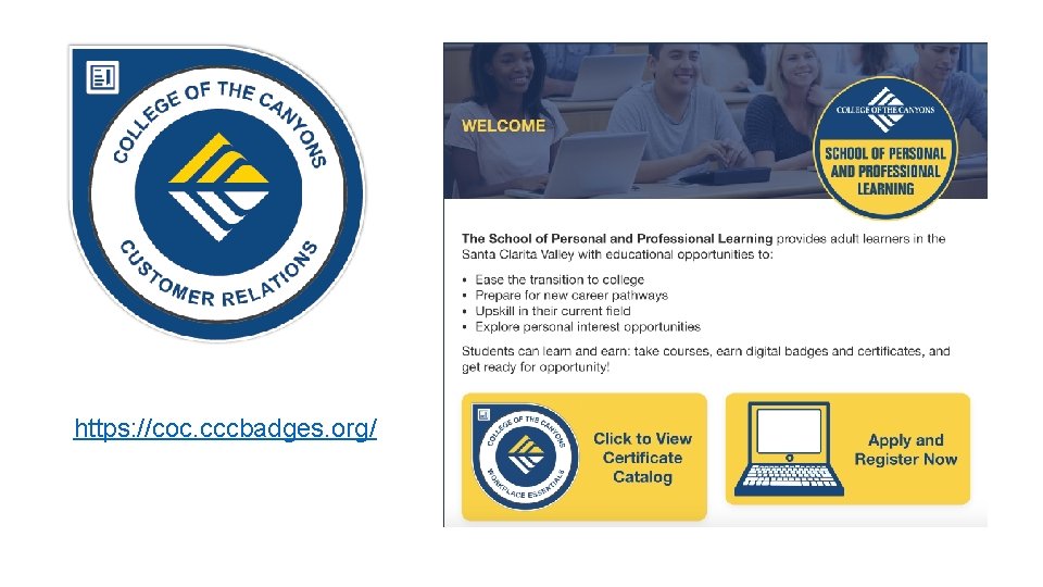 https: //coc. cccbadges. org/ 