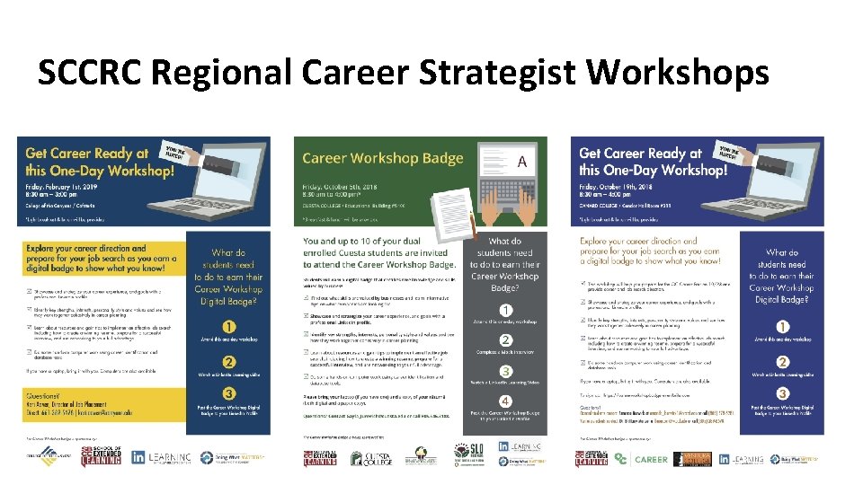 SCCRC Regional Career Strategist Workshops 