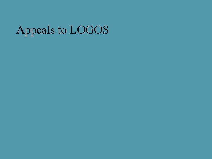 Appeals to LOGOS 
