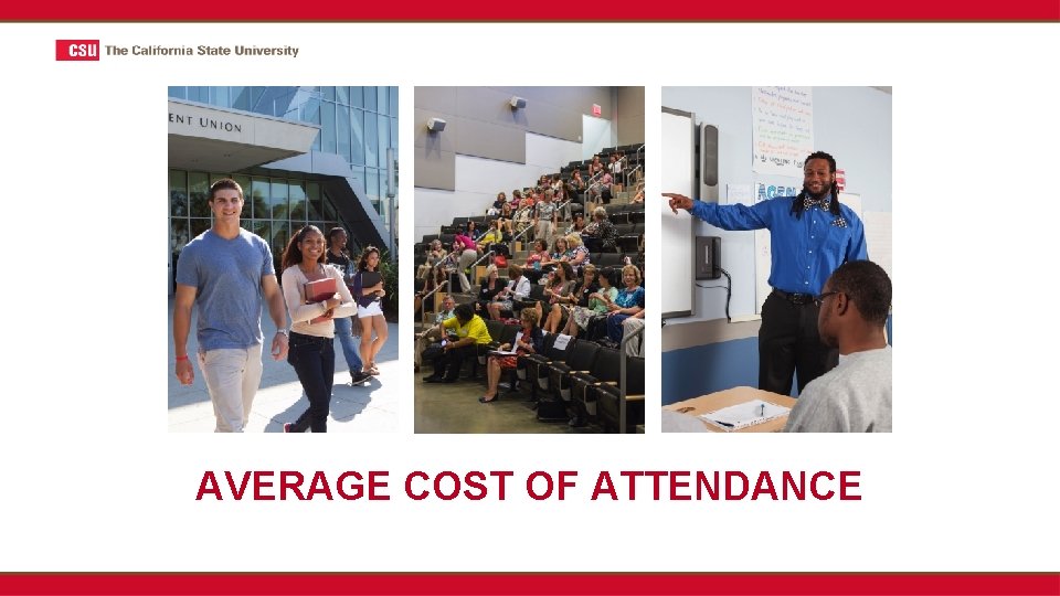 AVERAGE COST OF ATTENDANCE 