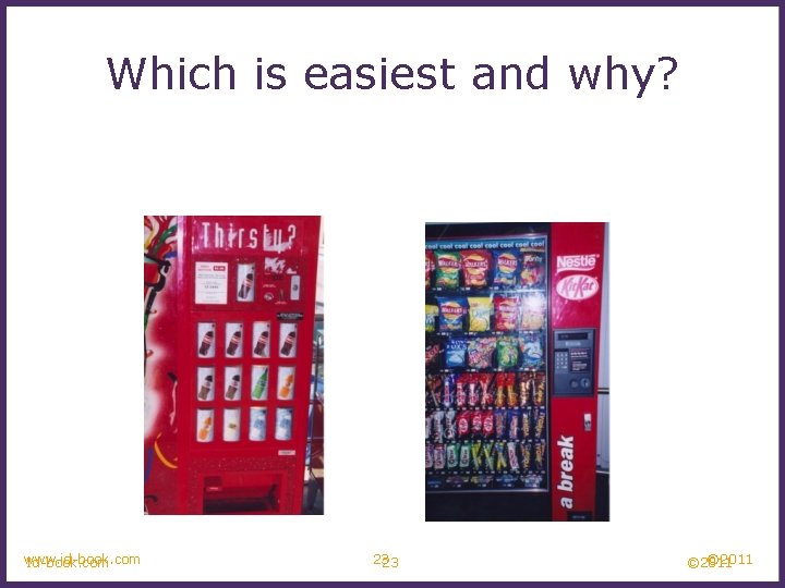 Which is easiest and why? www. id-book. com Id-book. com 23 23 © 2011