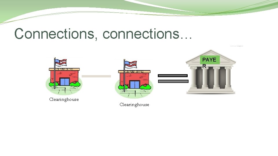 Connections, connections… PAYE R Clearinghouse 
