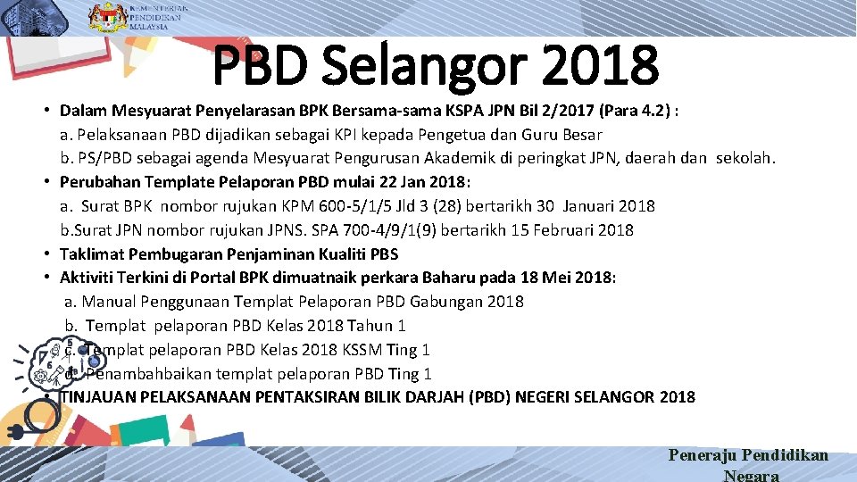 PBD Selangor 2018 • Dalam Mesyuarat Penyelarasan BPK Bersama-sama KSPA JPN Bil 2/2017 (Para