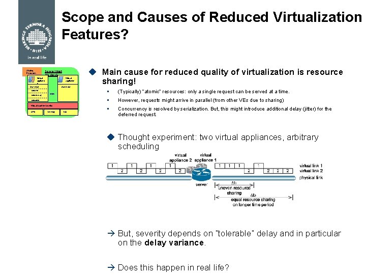 Scope and Causes of Reduced Virtualization Features? Sharing Resources Server (Host Machine) Virtual applianc