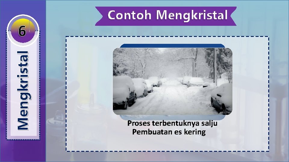 Mengkristal 6 Contoh Mengkristal Proses terbentuknya salju Pembuatan es kering 