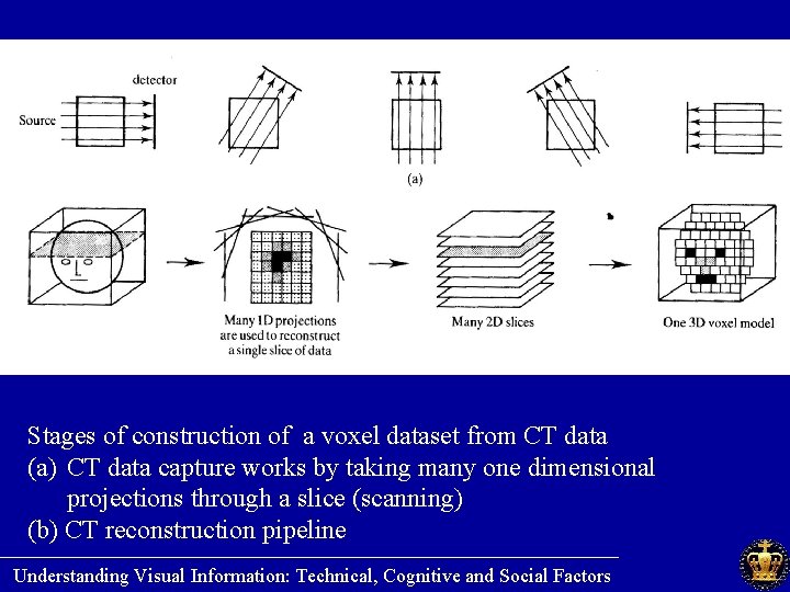 Stages of construction of a voxel dataset from CT data (a) CT data capture