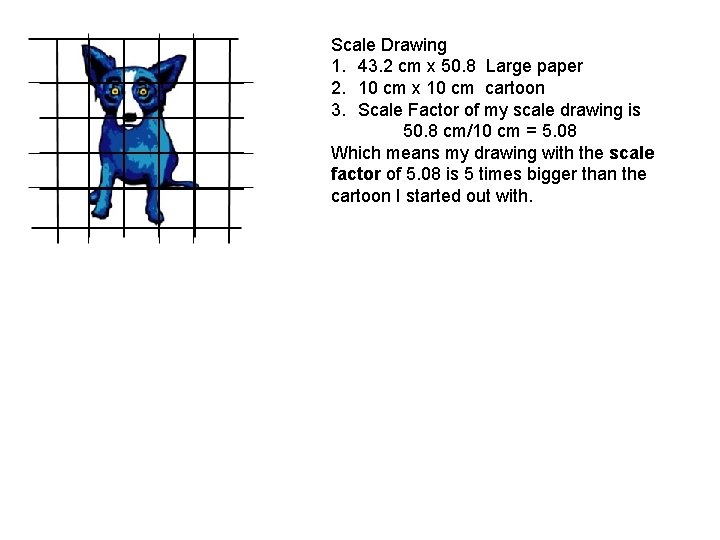 Scale Drawing 1. 43. 2 cm x 50. 8 Large paper 2. 10 cm