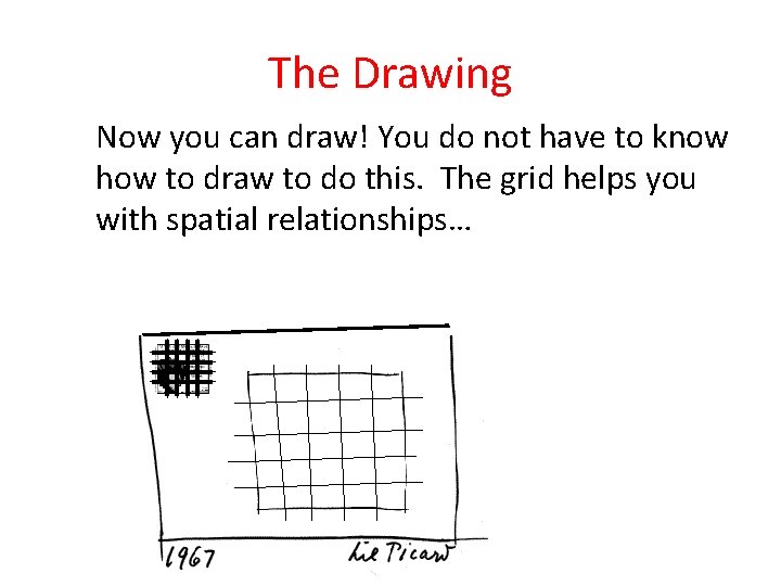 The Drawing Now you can draw! You do not have to know how to