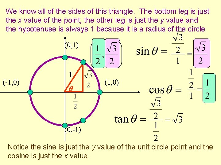 We know all of the sides of this triangle. The bottom leg is just