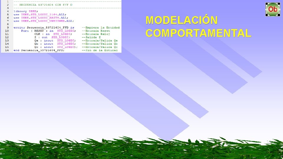 MODELACIÓN COMPORTAMENTAL 