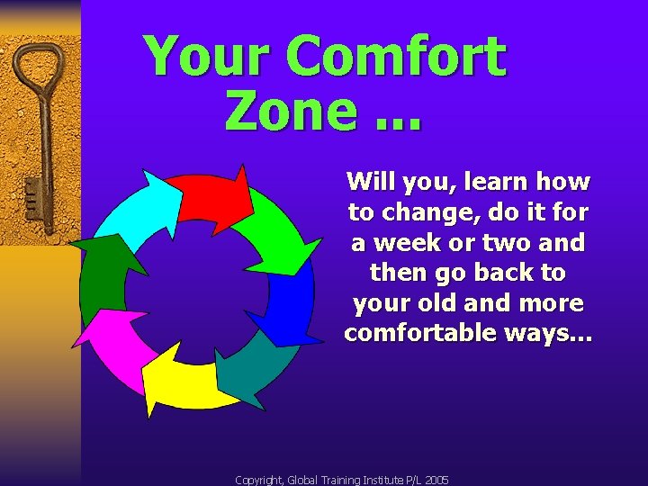 Your Comfort Zone. . . Will you, learn how to change, do it for