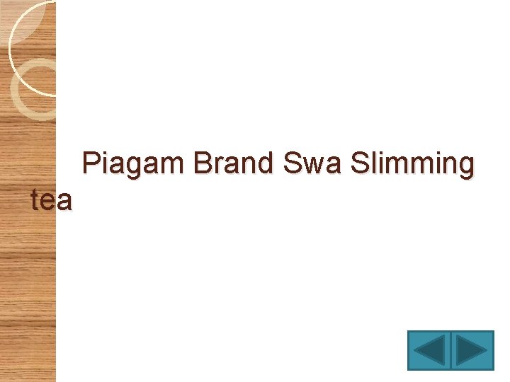 Piagam Brand Swa Slimming tea 