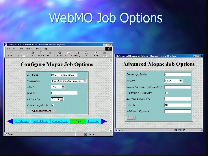 Web. MO Job Options 