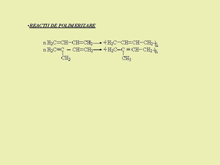  • REACTII DE POLIMERIZARE 