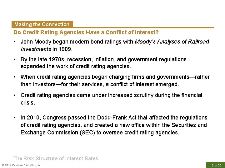 Making the Connection Do Credit Rating Agencies Have a Conflict of Interest? • John