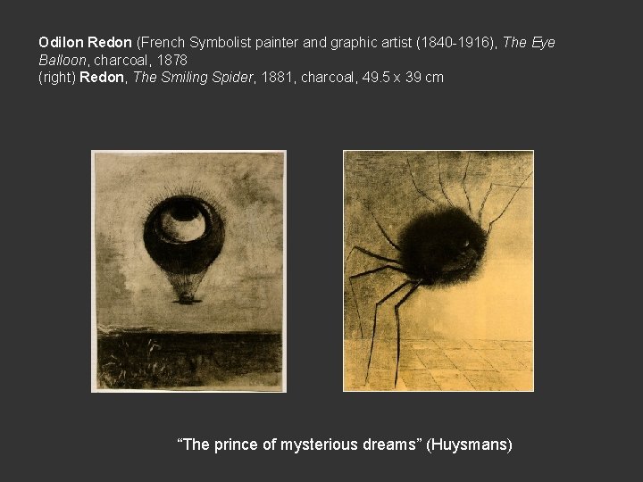 Odilon Redon (French Symbolist painter and graphic artist (1840 -1916), The Eye Balloon, charcoal,