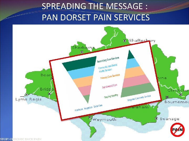 STOP! CHRONIC BACK PAIN SPREADING THE MESSAGE : PAN DORSET PAIN SERVICES 