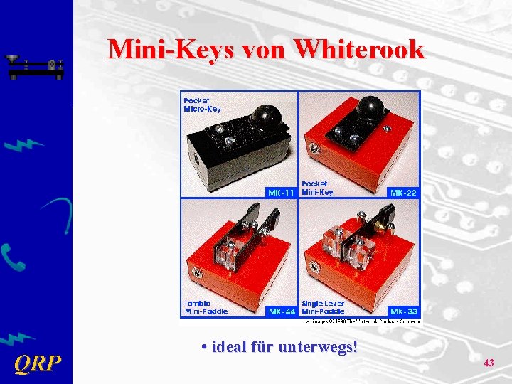 Mini-Keys von Whiterook QRP • ideal für unterwegs! 43 