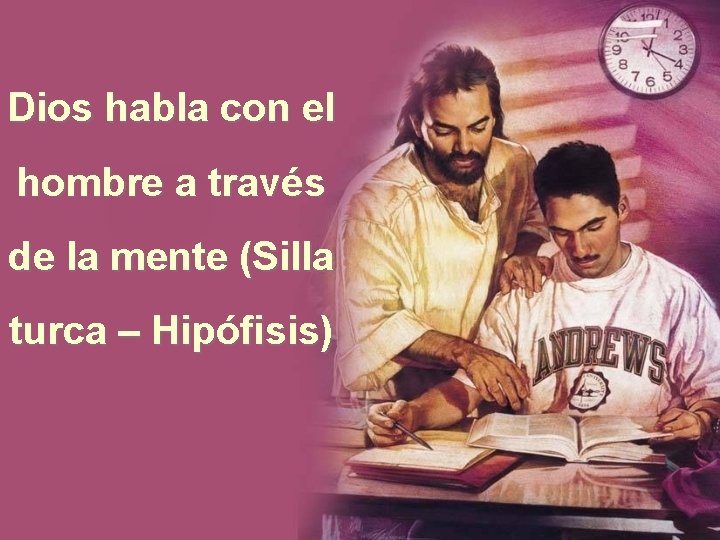 Dios habla con el hombre a través de la mente (Silla turca – Hipófisis)