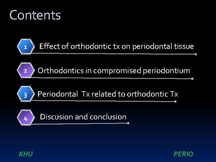 Contents 1 Effect of orthodontic tx on periodontal tissue 2 Orthodontics in compromised periodontium