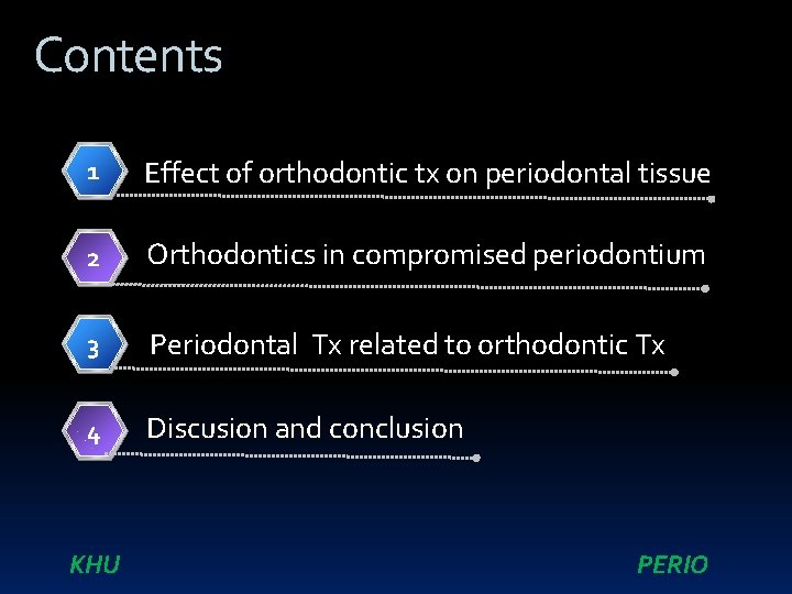 Contents 1 Effect of orthodontic tx on periodontal tissue 2 Orthodontics in compromised periodontium