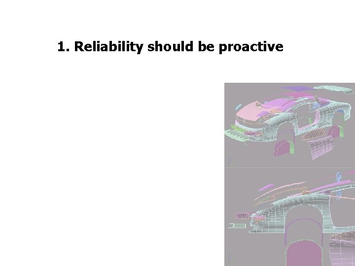 FICCI CE 1. Reliability should be proactive 