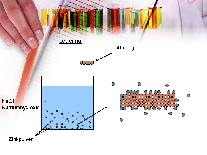 » Legering 50 -öring Na. OH Natriumhydroxid Zinkpulver 