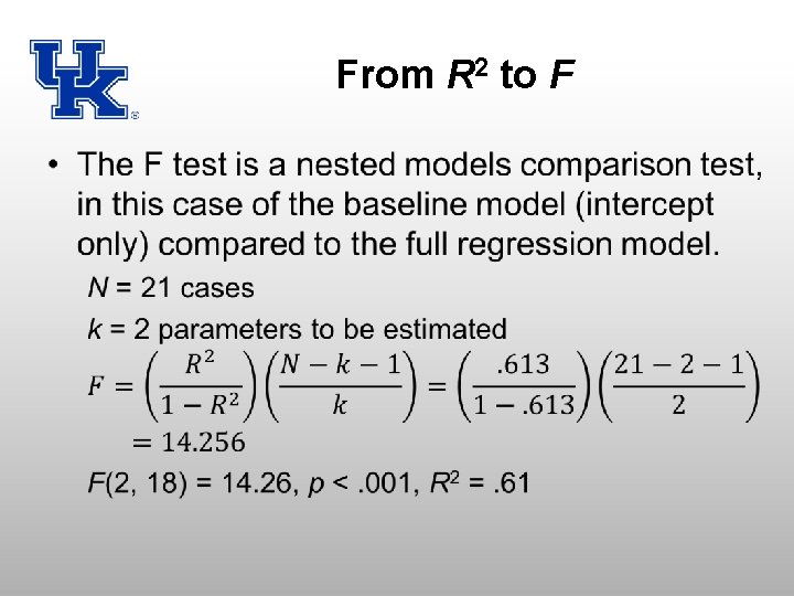 From R 2 to F • 