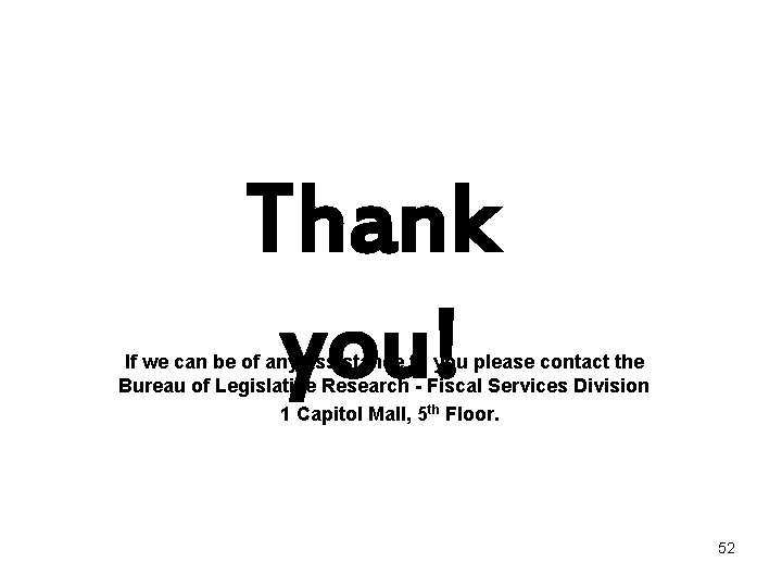 Thank you! If we can be of any assistance to you please contact the