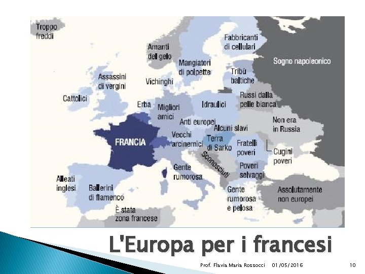L'Europa per i francesi Prof. Flavia Maria Rossocci 01/05/2016 10 