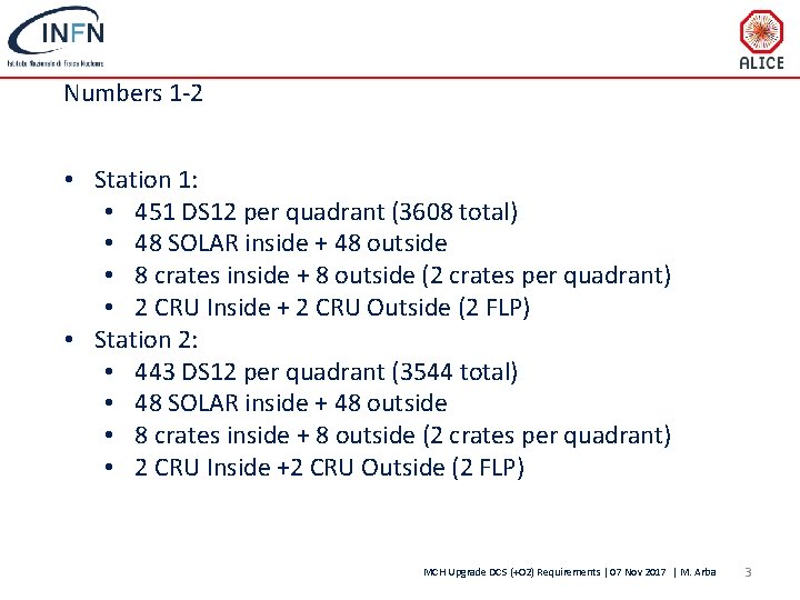 Numbers 1 -2 • Station 1: • 451 DS 12 per quadrant (3608 total)