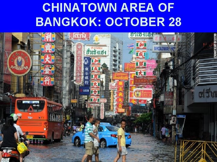 CHINATOWN AREA OF BANGKOK: OCTOBER 28 