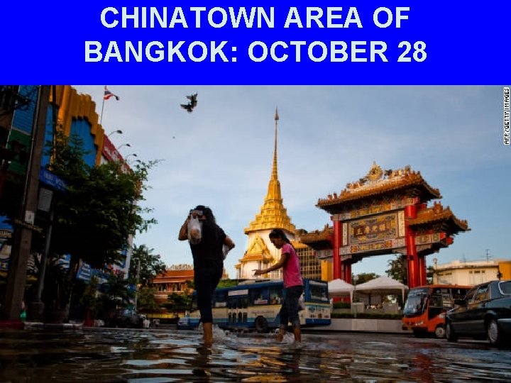CHINATOWN AREA OF BANGKOK: OCTOBER 28 