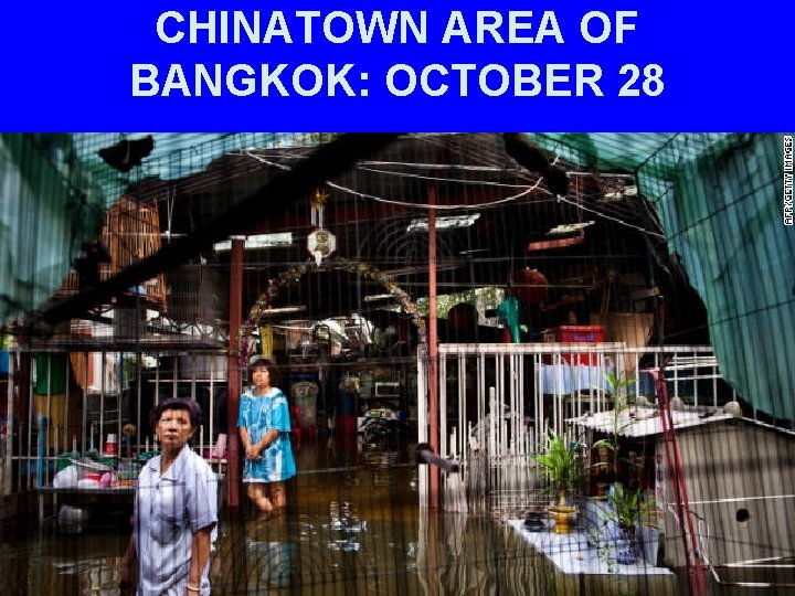 CHINATOWN AREA OF BANGKOK: OCTOBER 28 