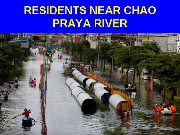 RESIDENTS NEAR CHAO PRAYA RIVER 