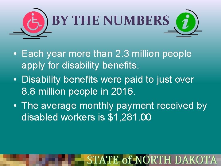 BY THE NUMBERS • Each year more than 2. 3 million people apply for