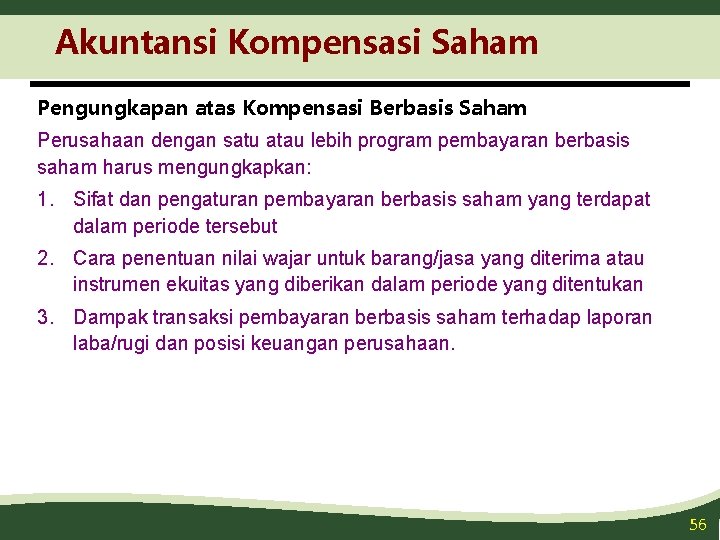 Akuntansi Kompensasi Saham Pengungkapan atas Kompensasi Berbasis Saham Perusahaan dengan satu atau lebih program