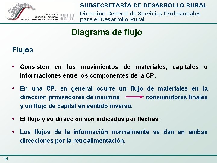 SUBSECRETARÍA DE DESARROLLO RURAL Dirección General de Servicios Profesionales para el Desarrollo Rural Diagrama