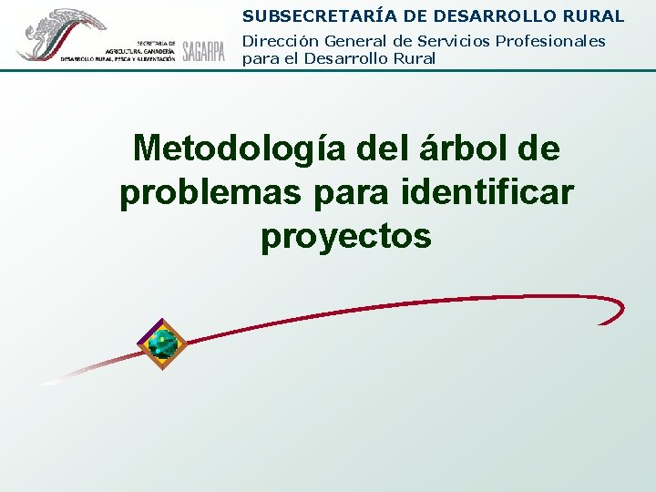 SUBSECRETARÍA DE DESARROLLO RURAL Dirección General de Servicios Profesionales para el Desarrollo Rural Metodología