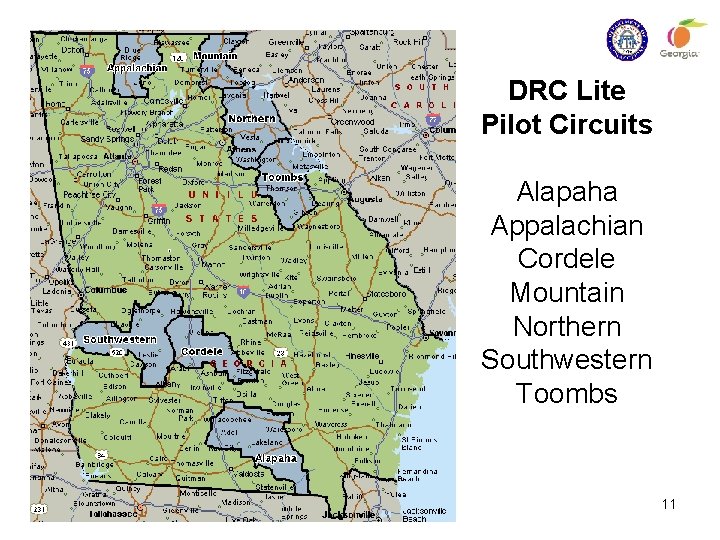 DRC Lite Pilot Circuits Alapaha Appalachian Cordele Mountain Northern Southwestern Toombs 11 