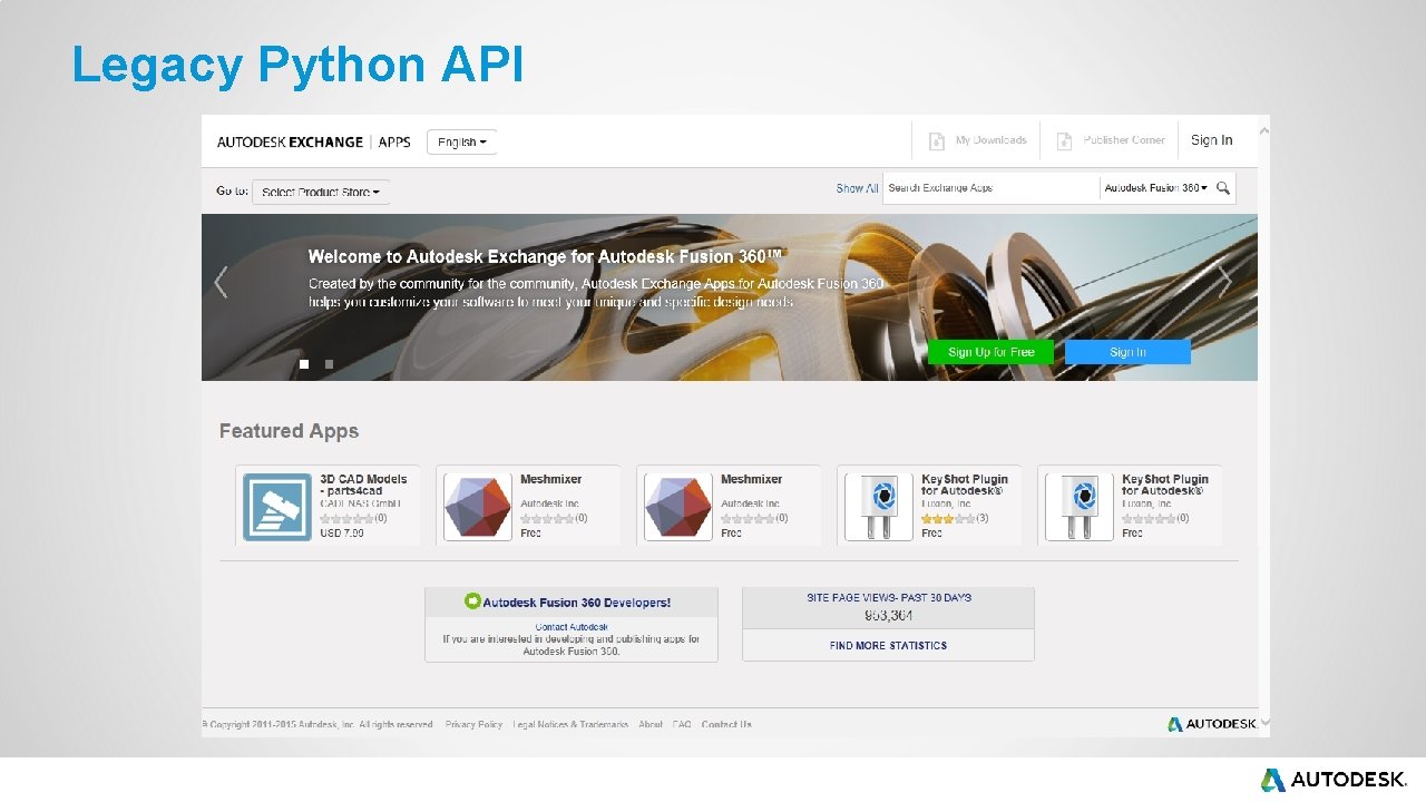 Legacy Python API Legacy Python API