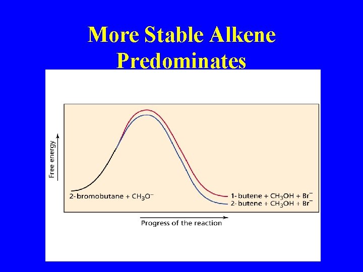 More Stable Alkene Predominates 