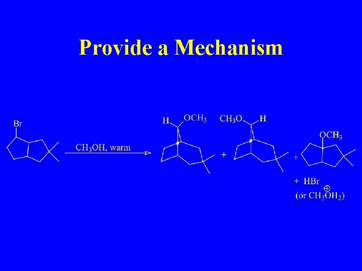 Provide a Mechanism Provide a Mechanism