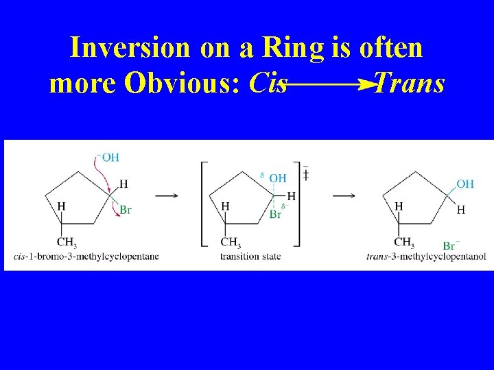 Inversion on a Ring is often more Obvious: Cis Trans 