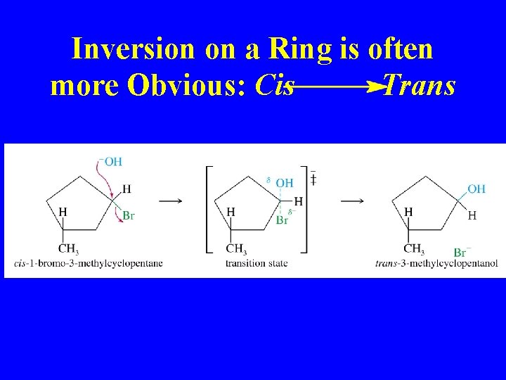Inversion on a Ring is often more Obvious: Cis Trans Inversion on a Ring is often more Obvious: Cis Trans