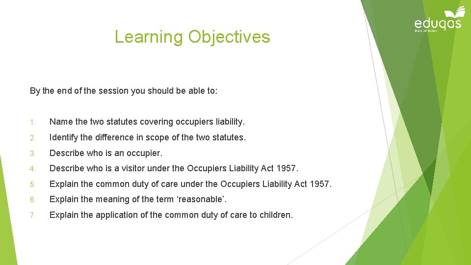 Learning Objectives By the end of the session you should be able to: 1.