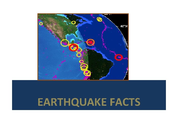 EARTHQUAKE FACTS 