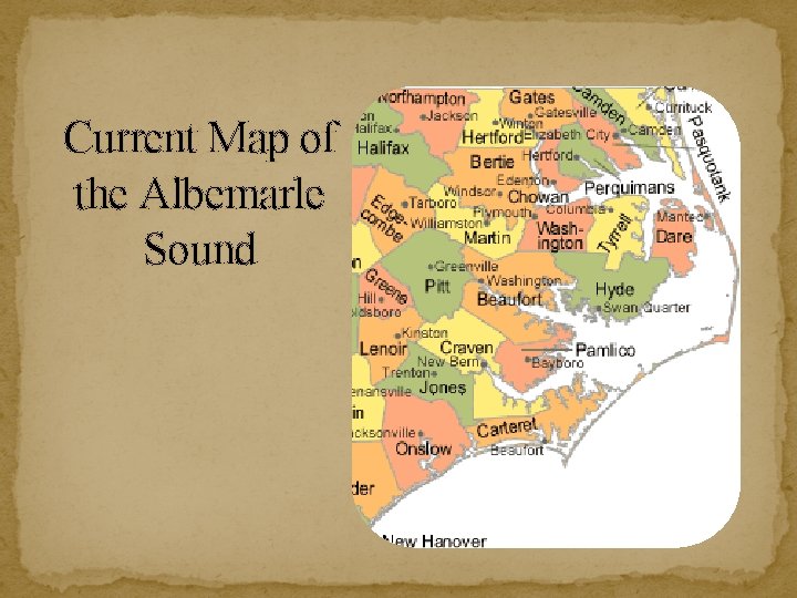 Current Map of the Albemarle Sound 