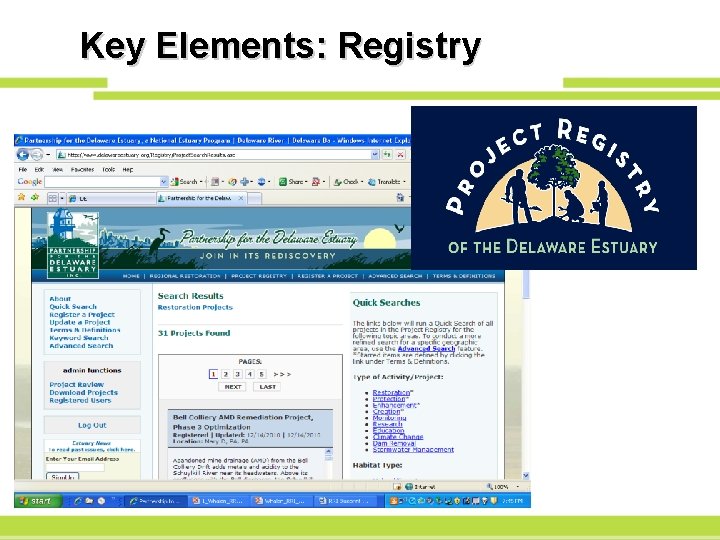 Key Elements: Registry 